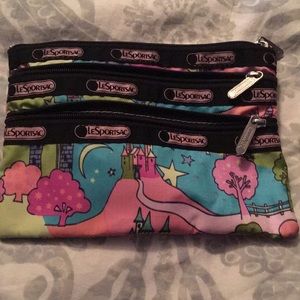 Like new LeSportsac card/coin/cosmetic cases
